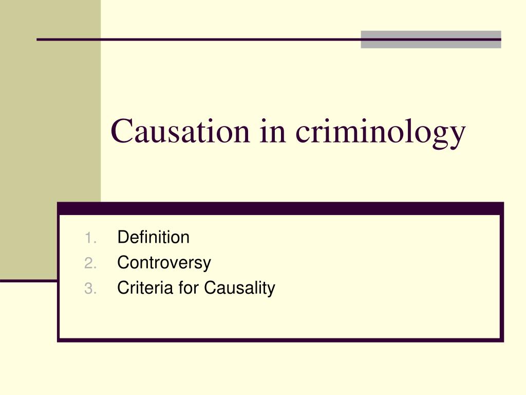 causality definition